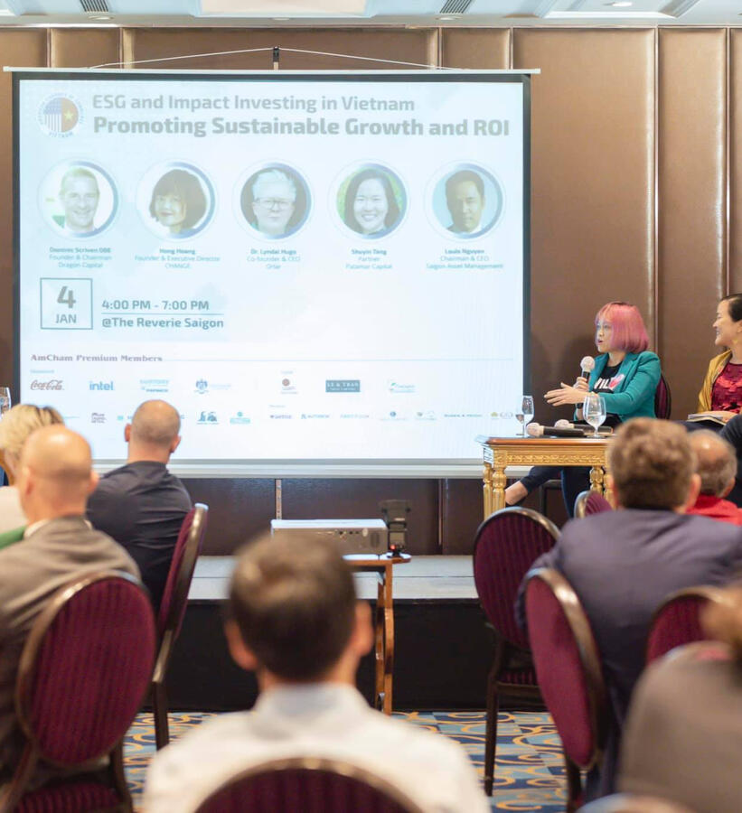 Panelist at AmCham's ESG conference in Vietnam in 2020